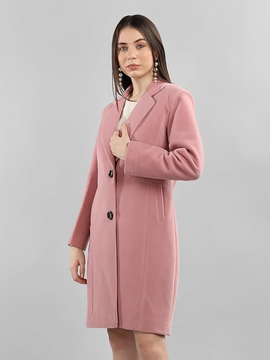 Women Winter Long Overcoat with Wool blend and Comfort fit - Image 5