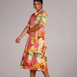 Rayon Women Co-Ord Set Standard Length Dress