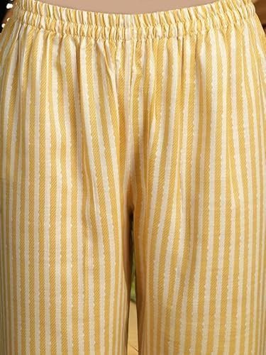 FAB Women's Cotton Printed Straight Kurta with Palazzo & Dupatta Set - Image 5