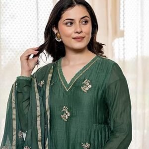 Women's Viscose Kurta and Pant with Dupatta Set