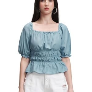 Talkies Women's Solid Regular Fit Shirt