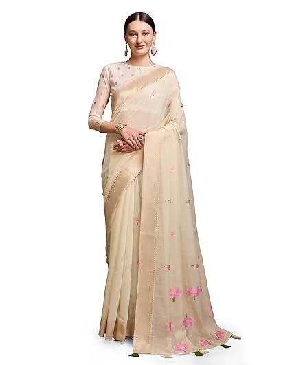 Women's Kanjivaram Patola Soft Silk Sarees With Unstitched Blouse Piece