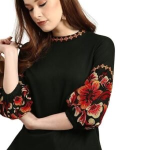 Rayon Floral Regular Fit Top