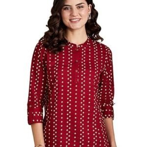 Women's Cotton Regular Fit Casual Kurti