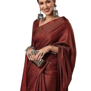 Women's Cotton Printed Saree With Unstitched Blouse Piece