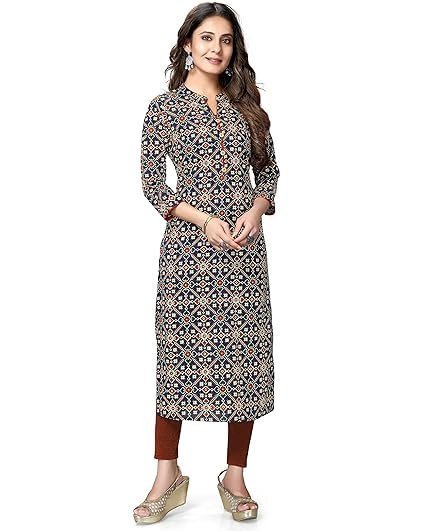 Casual Below The Knee Cotton Flared Printed Dress